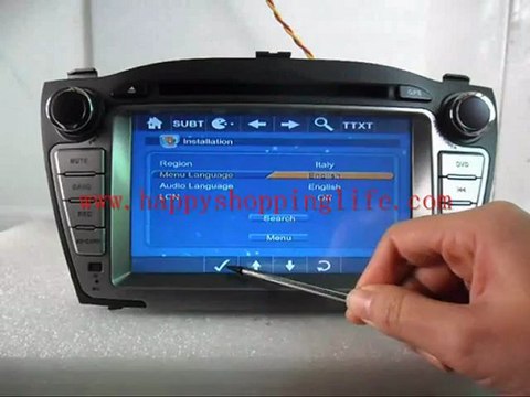 Hyundai ix35 dvd player GPS navigation TV bluetooth