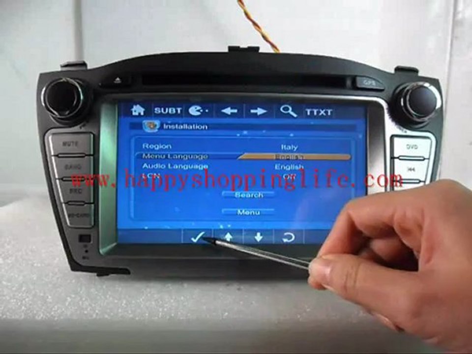 Hyundai ix35 dvd player GPS navigation TV bluetooth