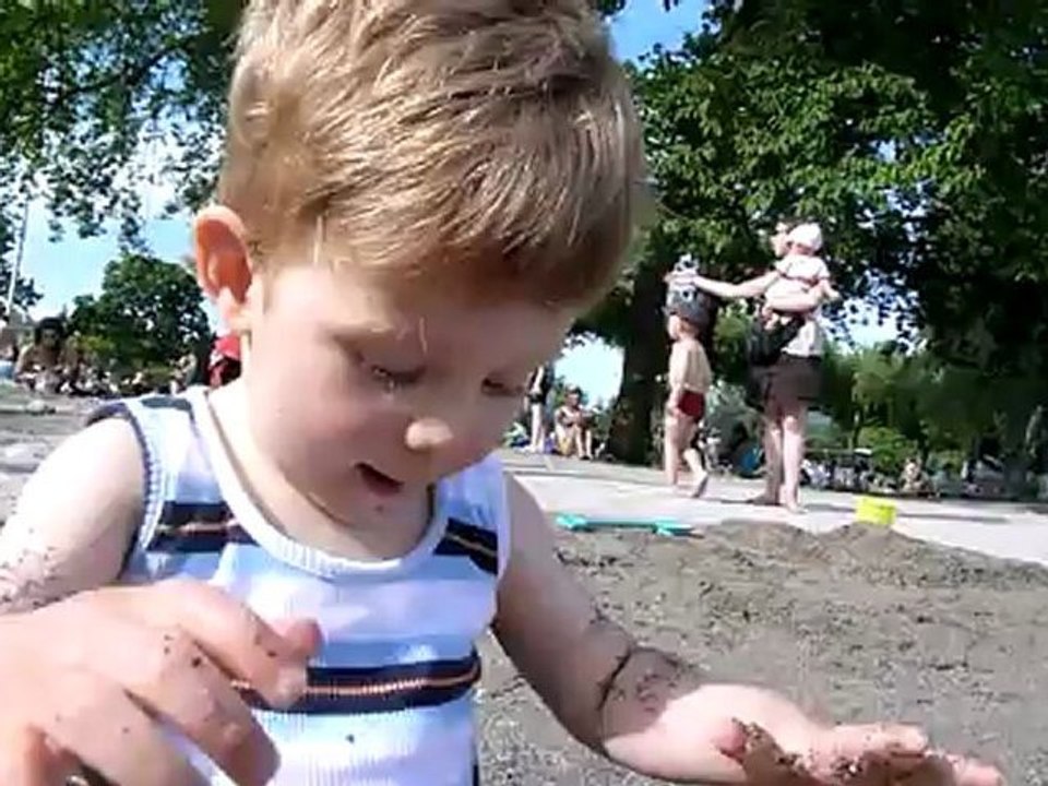 première trempète au lac