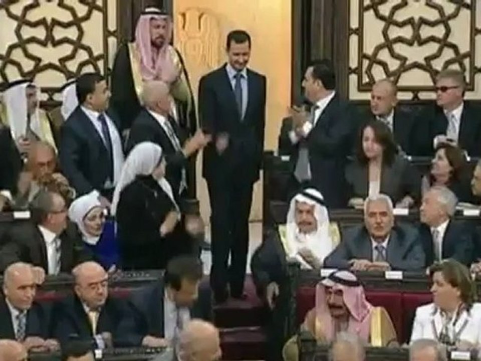 Syria's Assad blames foreign powers for violence