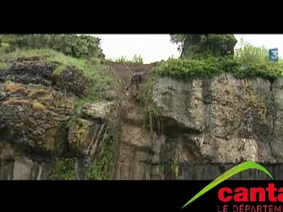 L'effondrement d'un mur du monastère à St Flour