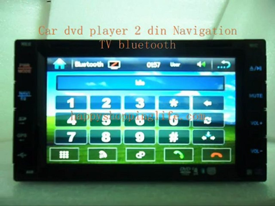 Car dvd player GPS Navigation TV Bluetooth 2 din