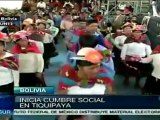 Movimientos sociales participan en Cumbre Social Paralela