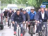 Tour Cycliste avec Jérôme Chartier et François Fillon