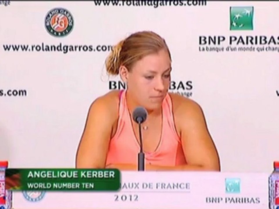 French Open: Kerber: 'Nicht mein bestes Spiel'