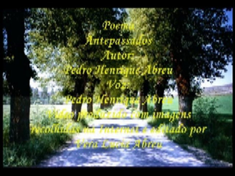 Poema Antepassados - Pedro Henrique Abreu