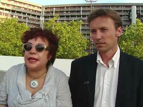 Esther Benbassa avec Régis Godec à la Reynerie