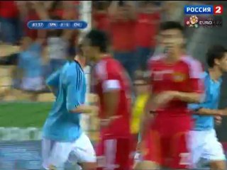 Гол Сильвы в матче "Испания - Китай" 1:0
