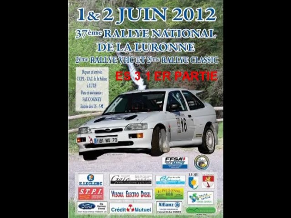 37 EME RALLYE DE LA LURONNE ES 3 1ER PARTIE