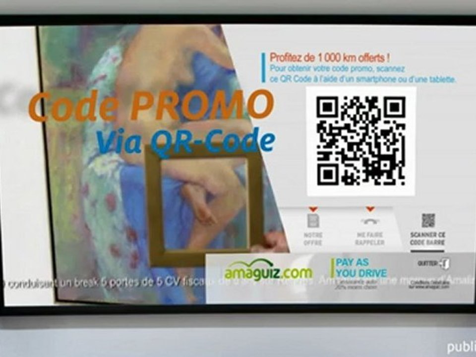 Une publicité interactive sur TF1 pour la campagne amaguiz