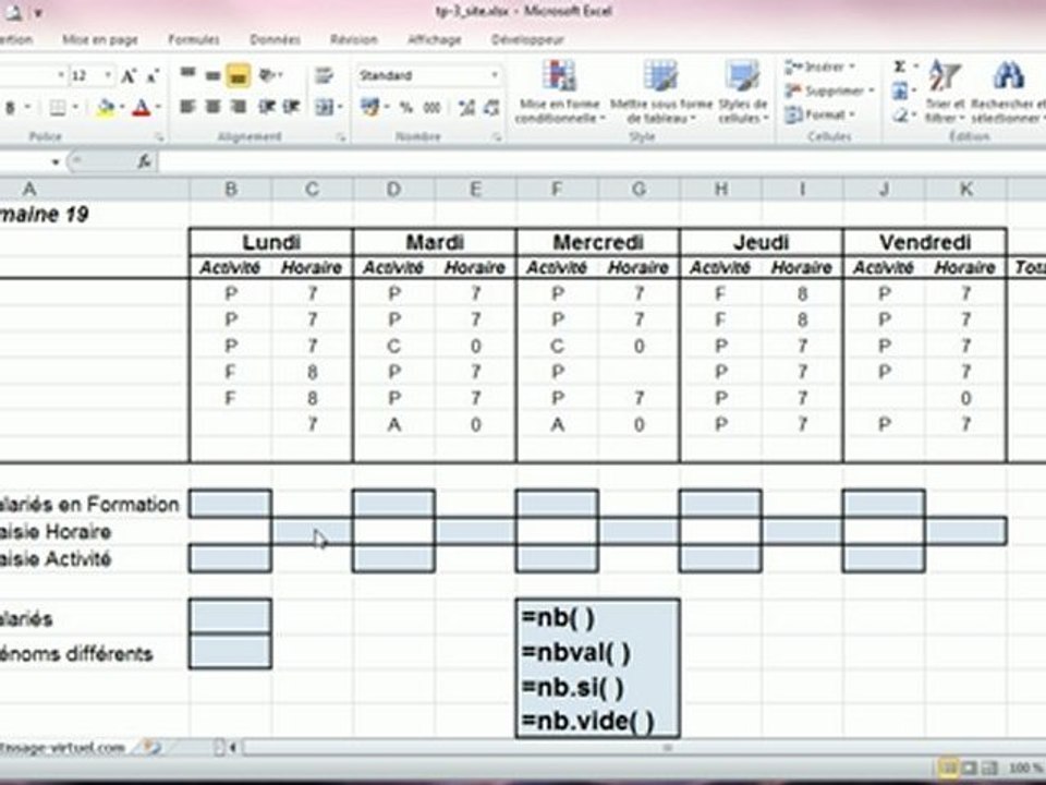 Exercice Excel numéro 14