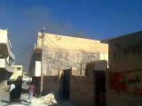 Syria فري برس حلب  عندان  قصف المكتب الاعلامي 10 6 2012 Aleppo