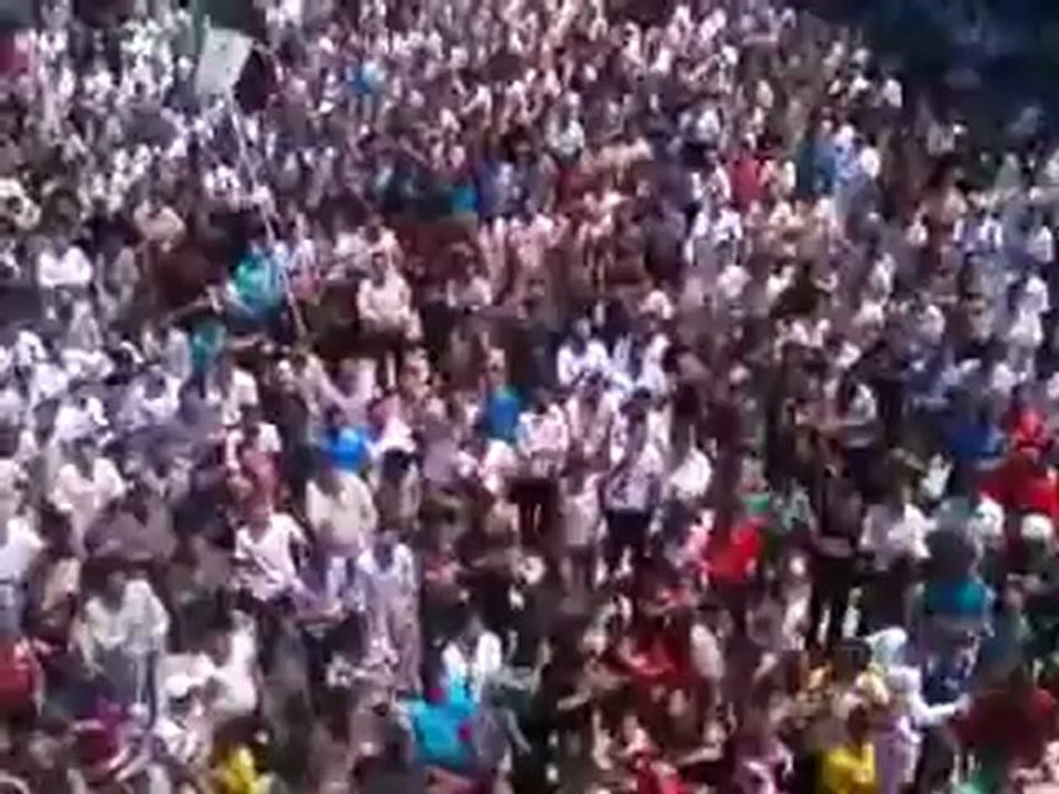 Syria فري برس  حماه المحتلة اللطامنة مظاهرة حاشدة وهتافات رائعة  10 6 2012 Hama