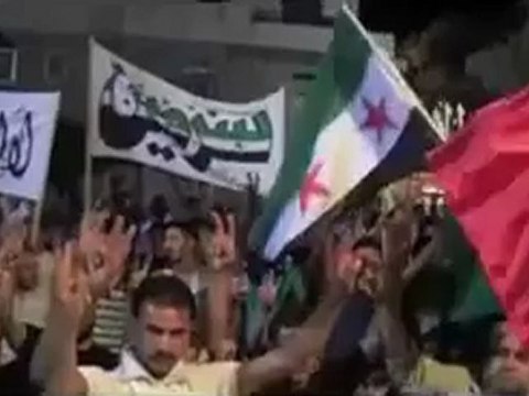 Syria فري برس ادلب سرمين مظاهرة مسائية صامتة نصرة لشهداء المعرة 10 6 2012