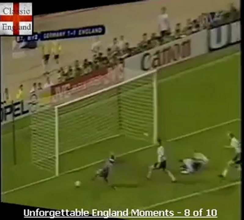 Paul Gascoignes Golden Goal Miss v Germany - Euro 96