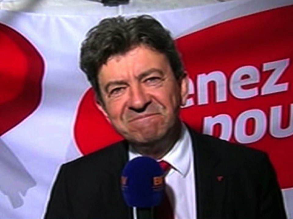 ZAPPING ACTU DU 11/06/2012 - Jean-Luc Mélenchon quitte BFM TV à l'arrivée de Marine Le Pen !