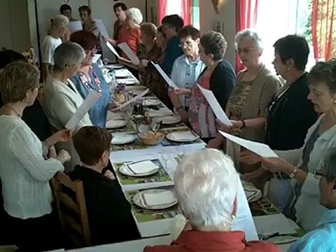 Viens Esprit Créateur - repas de la chorale à Colombiès
