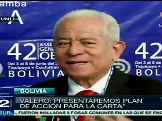 Falta aprobar plan de acción de la Carta Social: Valero