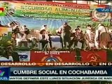 Rafael Correa y Evo Morales cierran cumbre Social