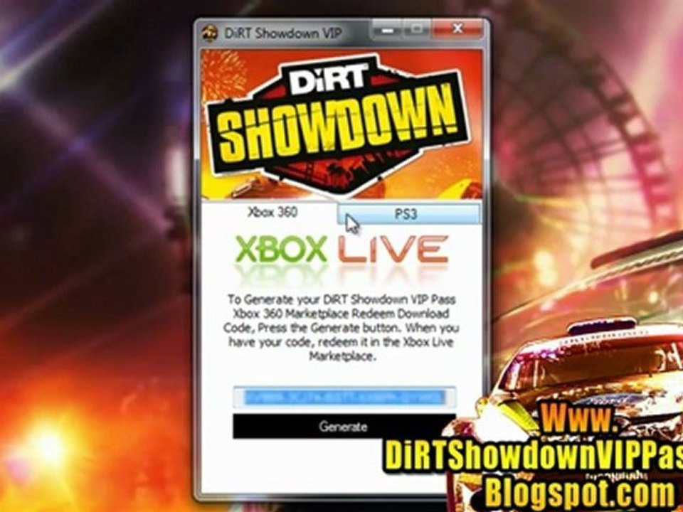 Unlock DiRT Showdown VIP Pass Code Free!
