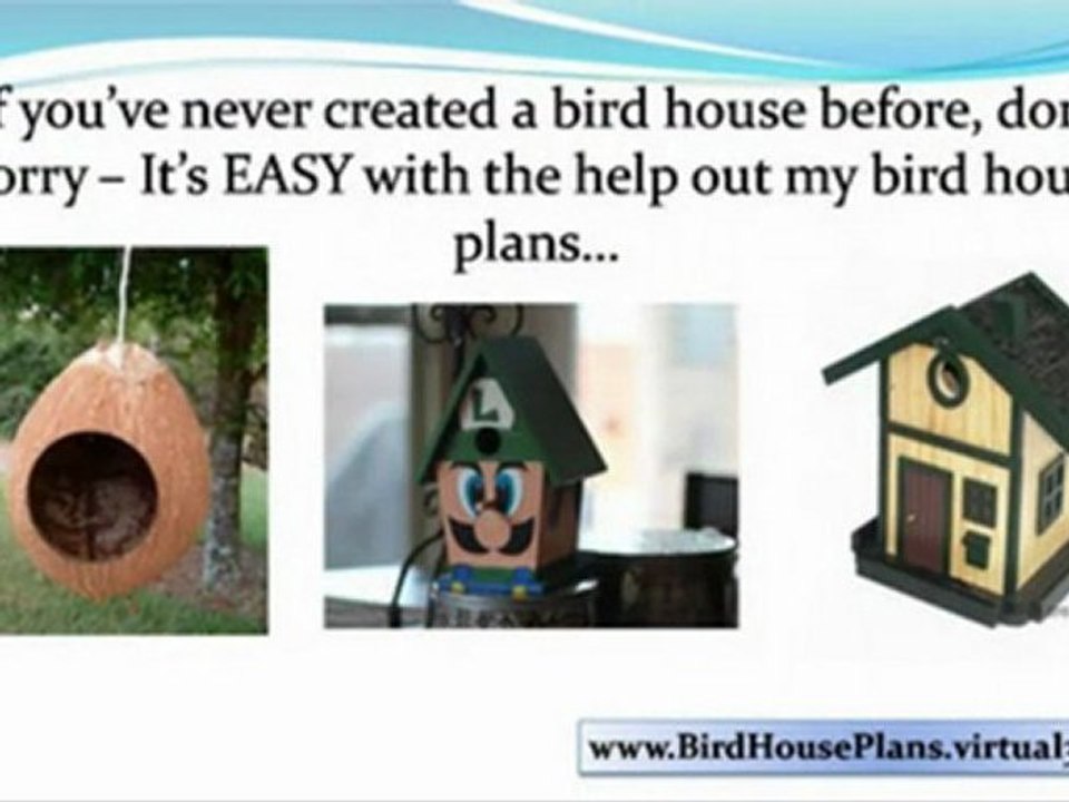 Bird House Plans - Bird House Building the Easy Way - bird house designs