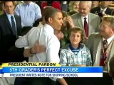 Barack Obama fait un mot d'excuse à un enfant qui a séché l'école pour le voir