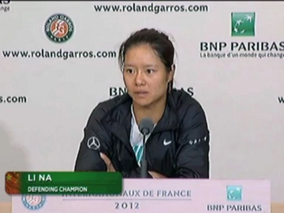 French Open: Li Na: 'Machen Sie mich nicht nieder'