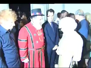 Kylie Minogue  introduced the stars to the Queen - Backstage Diamond Jubilee 04.06.2012