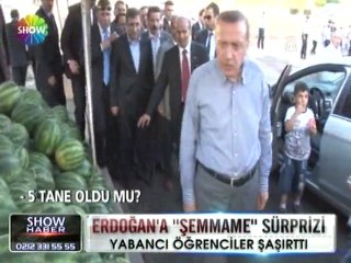Recep Tayyip Erdoğan’a şemmamme süprizi - 04 haziran 2012