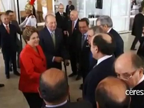 El Rey se reúne en Brasilia con su presidenta Dilma Rousseff