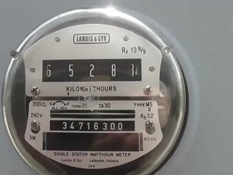 Norton KS, Landis & Gyr watthour meter type MS