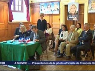 France 3 Picardie - Conférence de presse de Marine LE PEN
