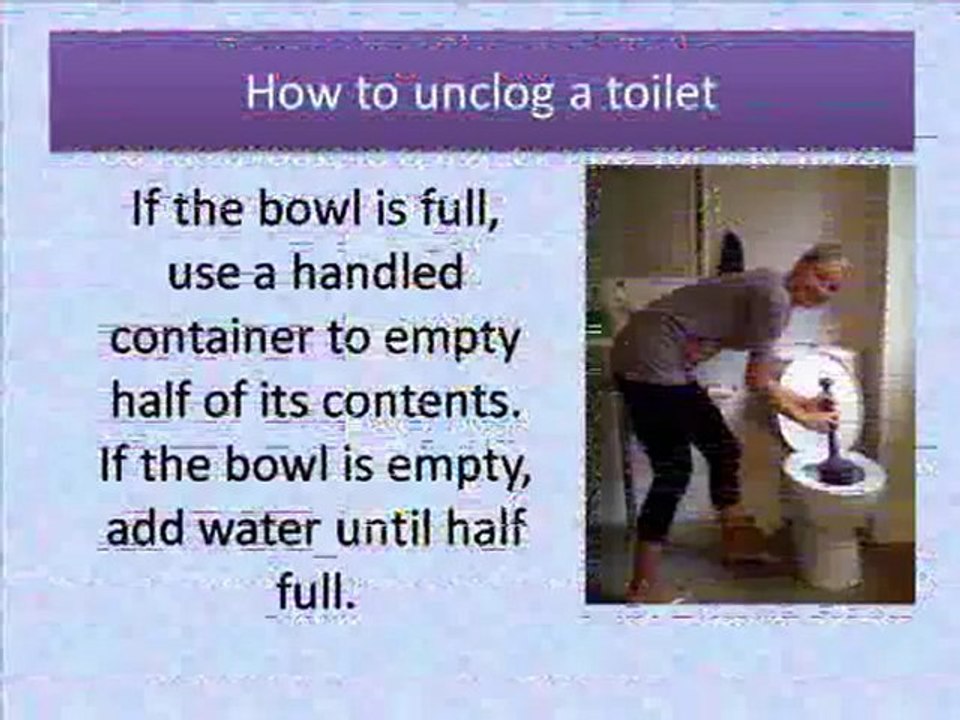 Repairing Clogged Toilet