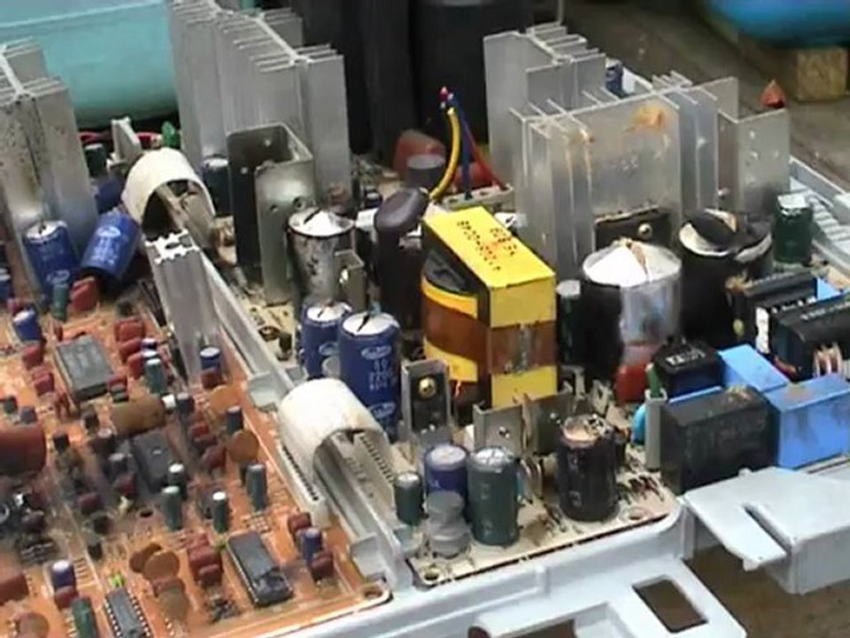 Capacitors and circuit boards burn outs