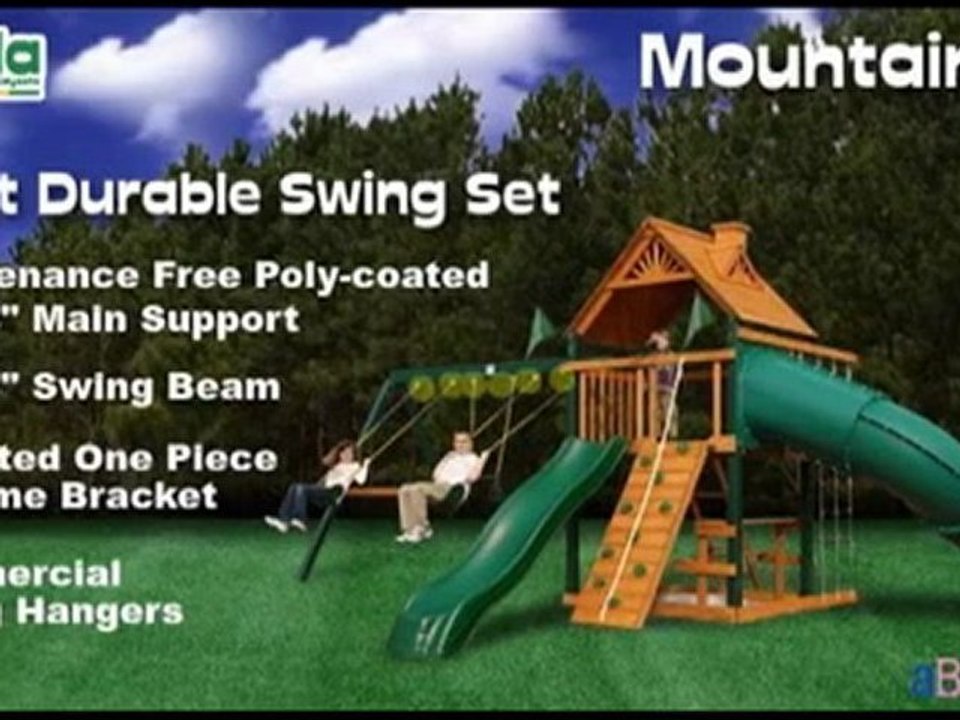 Mountaineer Swing Set -- Wooden Swing Set