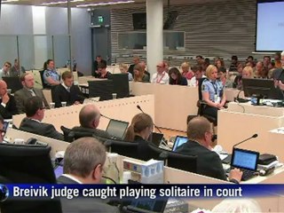 Breivik judge caught playing solitaire in court
