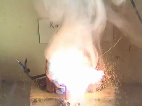 Small transformer smokes and burns