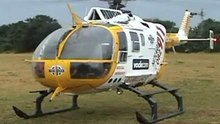 Eurocopter MBB Bo-105 start up and take off
