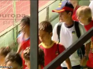 Último entrenamiento de 'La Roja' antes de viajar a Polonia