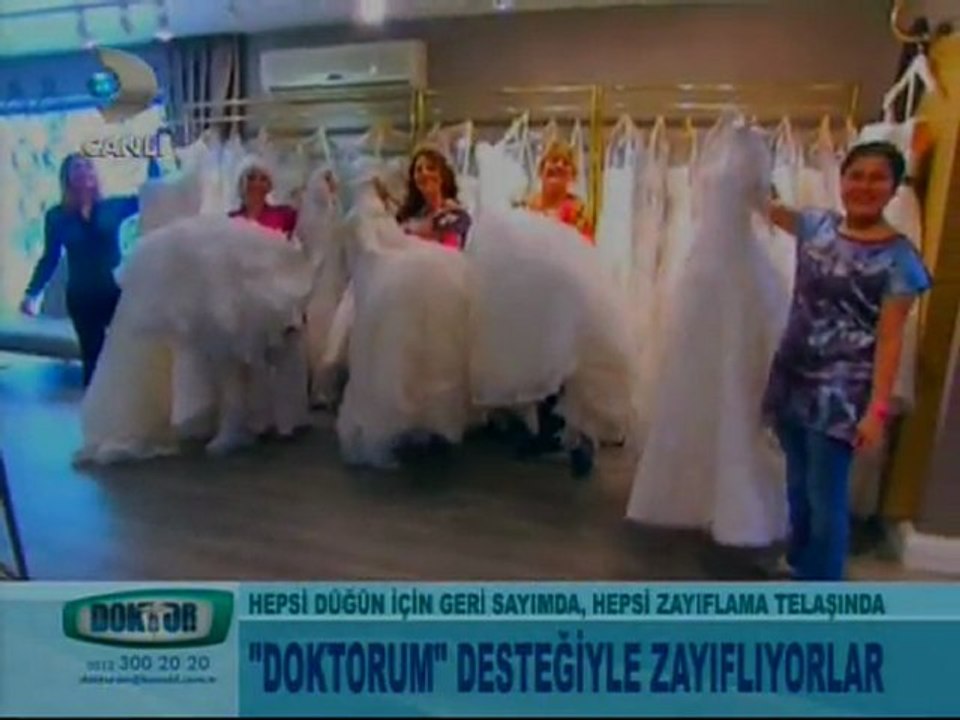Doktorum programı gelinleri Beyaz Butik'te