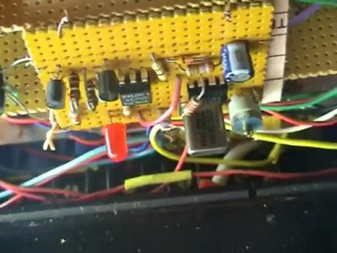 TTL clock with 7447, 7490 and 7400 IC's.