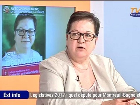Législatives 2012 Béatrice Desmartin MRC
