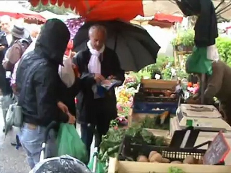 Grégoire Carneiro sur le Marché de Saint Jory
