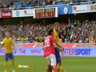 SWEDEN 2-1 SERBIA highlights 05.06.2012