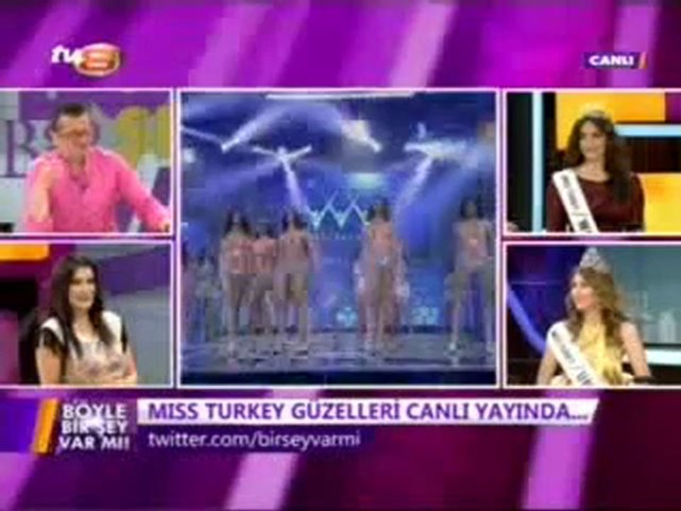 Miss Turkey seçilen Açalya Samyeli Danoğlu ilk canlı yayınına çıktı