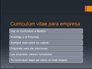 Curriculum Vitae Para Empresa