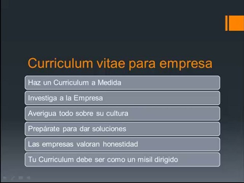 Curriculum Vitae Para Empresa