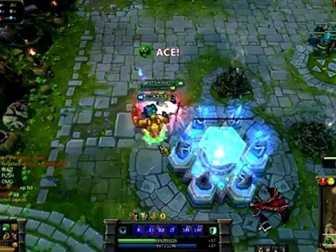 Fail backdoor de Fiddle, Nexus 29 hp - League of Legends