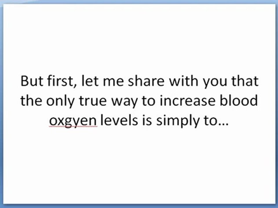 Which Nutrients Super Boost Blood Oxygenation Levels to Eliminate Cancer?