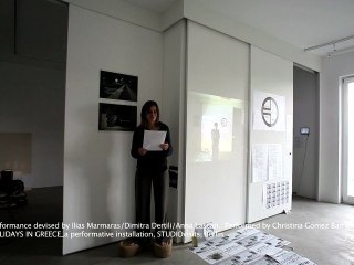 I. Marmaras / D. Dertili / A. Lascari _ Siemens at Epidaurus _ performance at STUDIOvisits Berlin, May 2012